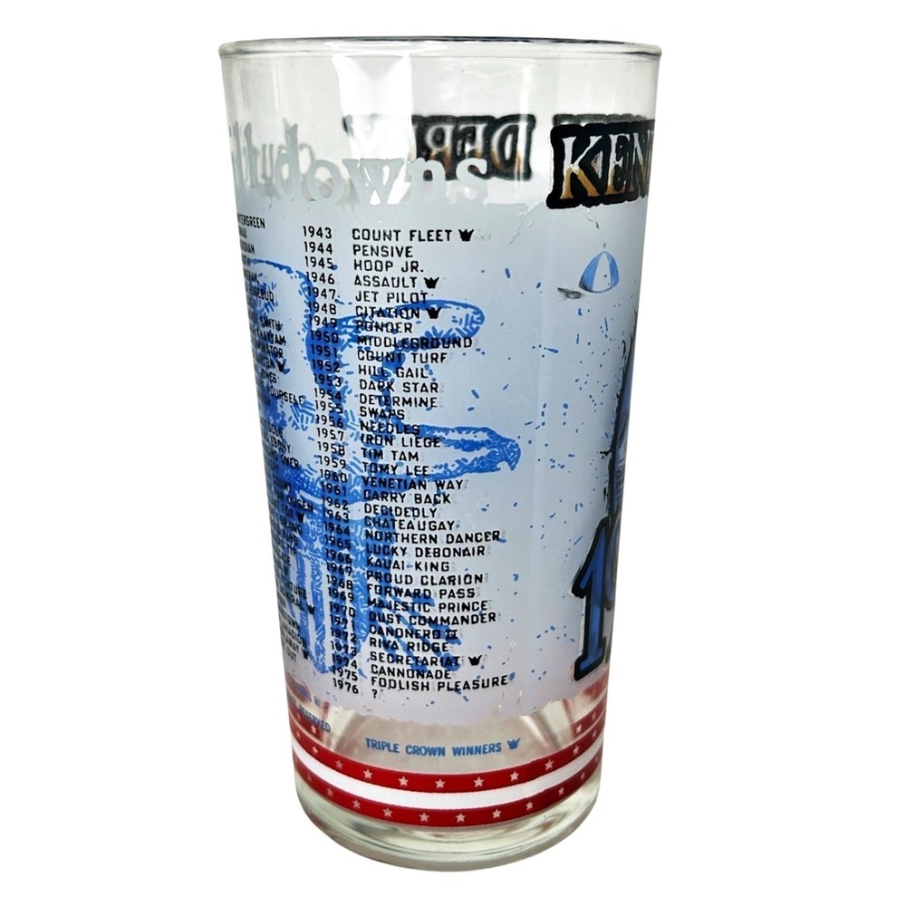 1976 Kentucky Derby Glasses Mint Julep Set of 3 Official Souvenir Harry Stevens - Picture 8 of 16